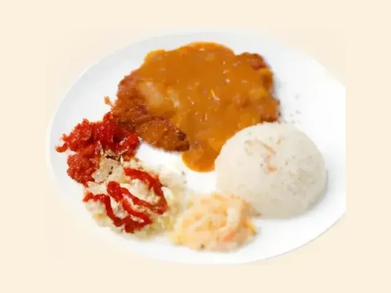 Cơm cutlet thịt heo chiên xù